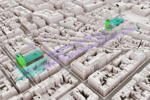 Bond Street Station aerial station diagram