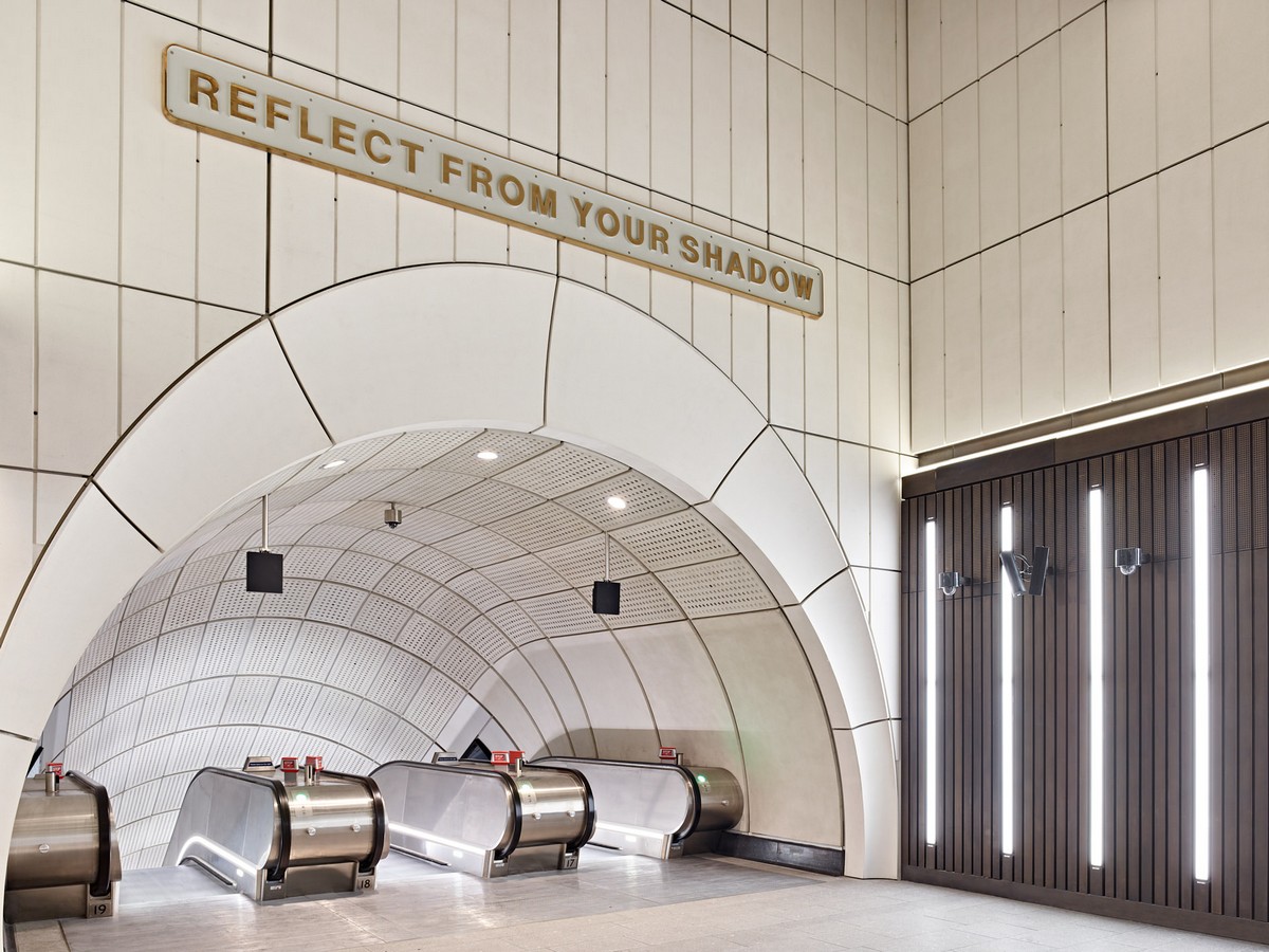 London Underground Stations - Horizon Line artwork by Darren Almond