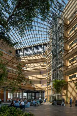 Kastrup HQ building atrium by Foster + Partners architects