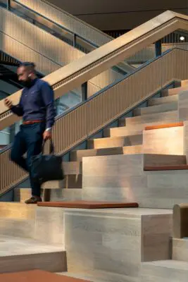 Danish office building stair design
