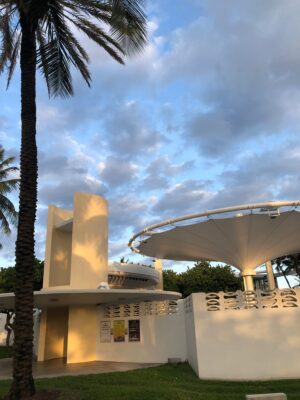 Miami Beach Bandshell building Florida