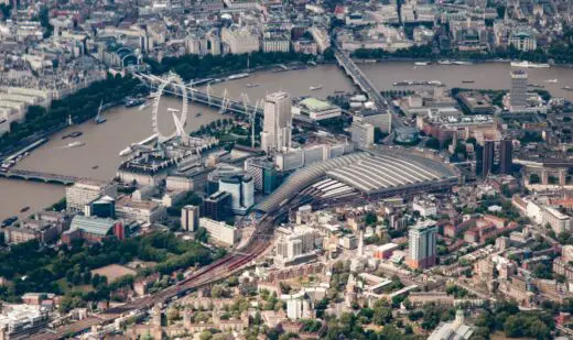 Waterloo Station Masterplan, London aerial photo