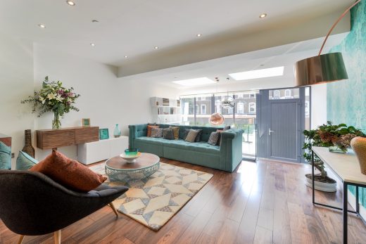 Luxury Shepherds Bush townhouse reception room