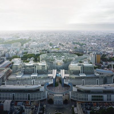 Renewed European Parliament Building Brussels