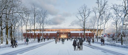 Aarhus Football Stadium in Jutland Denmark