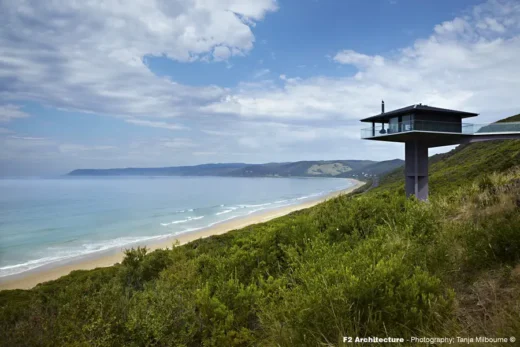 Pole House on Great Ocean Road beach coast