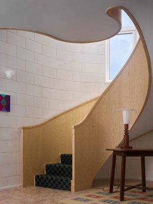 The Red House in Dorset spiral stair