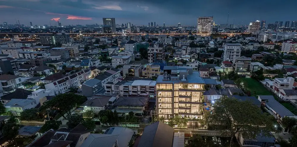 Bangkok Thailand - March 7 2018: Aerial Shot Of The Emporium And