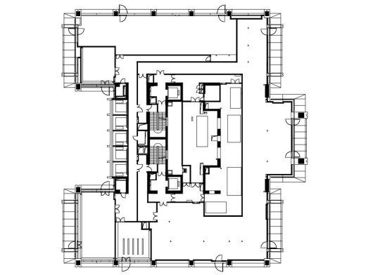 Shanghai office tower plan layout