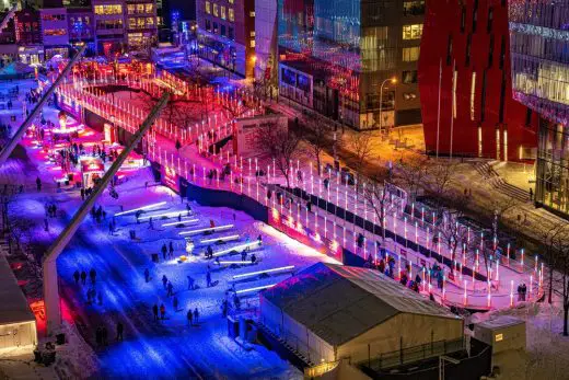 Aerial Skating Trail Montreal Québec