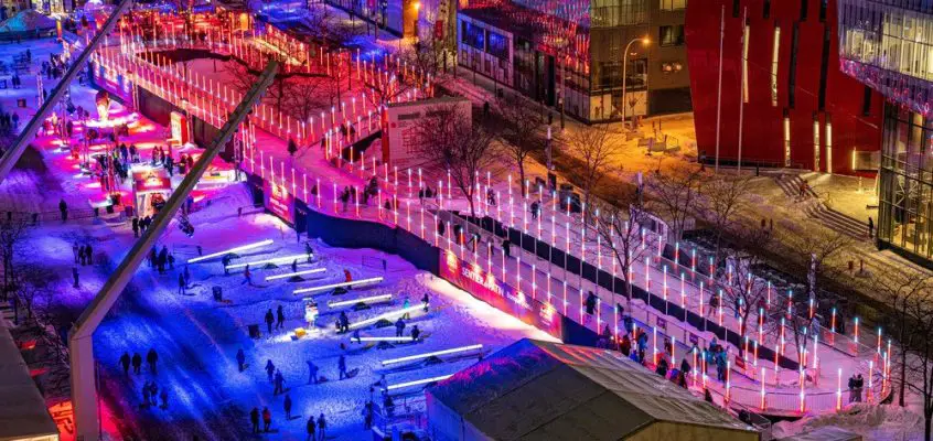 Aerial Skating Trail, Montreal, Québec