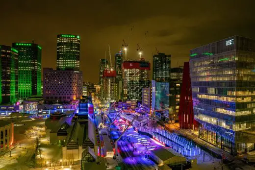 Aerial Skating Trail Montreal Québec