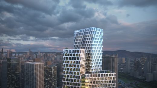 Qianhai Prisma Towers Shenzhen by BIG