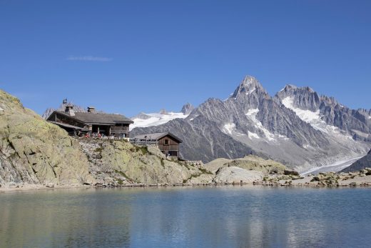 French Alps property lake landscape