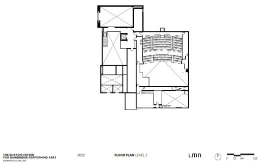 The Buxton Center for Bainbridge Performing Arts Building second floor plan