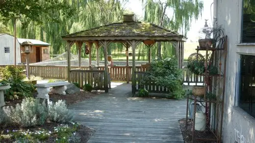 Deck plans home gazebo landscape