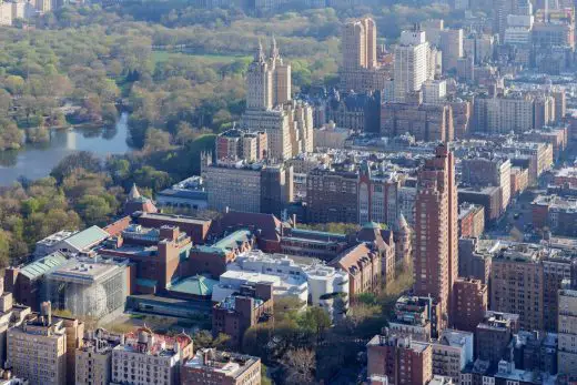 Richard Gilder Center for Science, Education, and Innovation, NYC museum campus from above