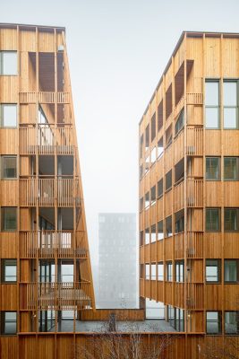 Jonas building IJburg patio facade