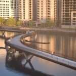 Silvertown Pedestrian Bridge Royal Docks London