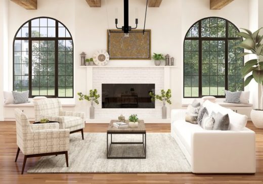 Window Shapes and Sizes Define a Home
