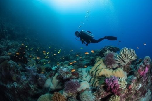 Bali scuba diving underwater guide