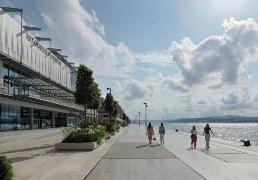 Istanbul Modern, Türkiye building on waterfront by Renzo Piano