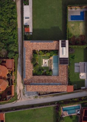 La Hacienda Jardín, Tepoztlán, Morelos, Mexico aerial view