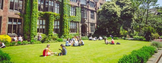 UK university sustainable building garden