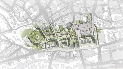 Broad Marsh Nottingham Southside masterplan design