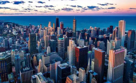 Chicago buildings Michigan USA