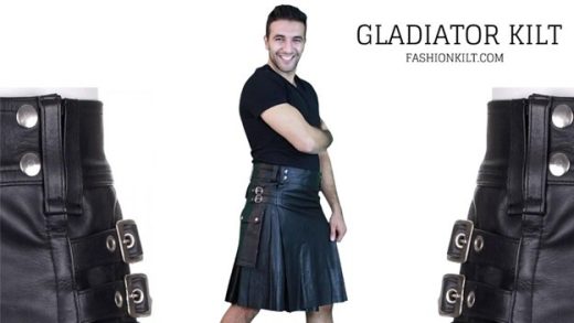 Incorporate gladiator kilts into your outfit