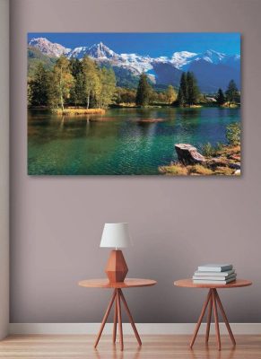 Modern paintings on canvas - Picture with nature in the interior of the living room s08443