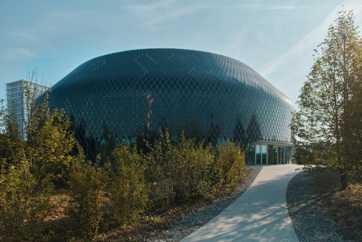 Novartis Pavillon Zero-Energy Media Facade Basel Switzerland