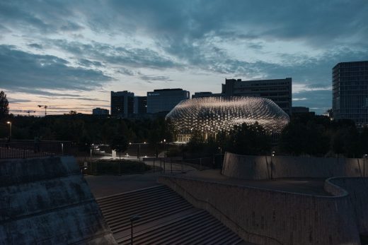 Novartis Pavillon Zero-Energy Media Facade Basel Switzerland