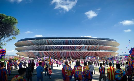 Camp Nou FC Stadium Barcelona Northeastern Spain
