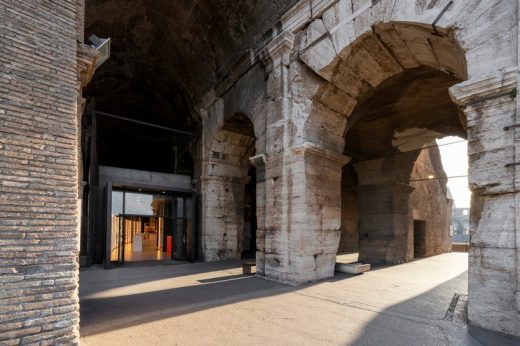 Electa Bookshop Colosseum Rome building design