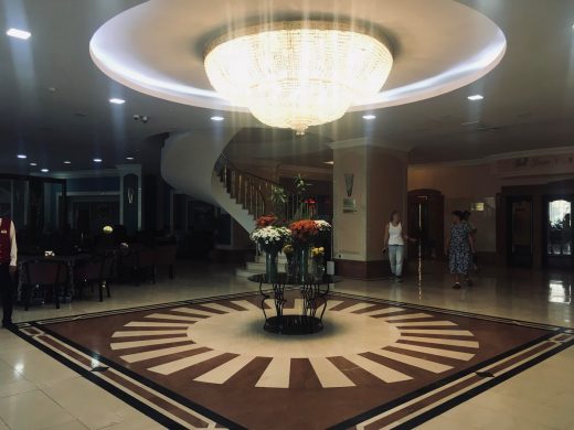 Hotel Uzbekistan lobby interior