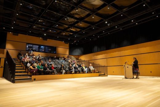 Interior view of the concert hall of The Lindemann. Image credit Nick Dentamaro for Brown University.