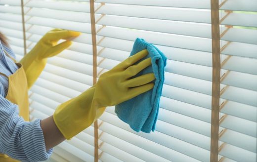 Most effective method to clean roller blinds