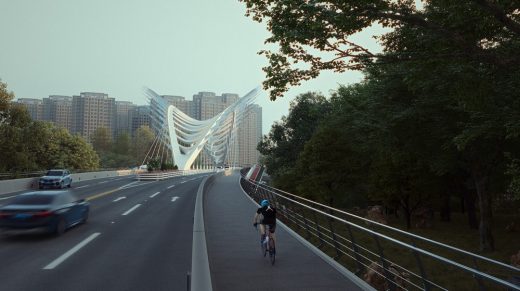 Qinhuai New River Bridge Nanjing China