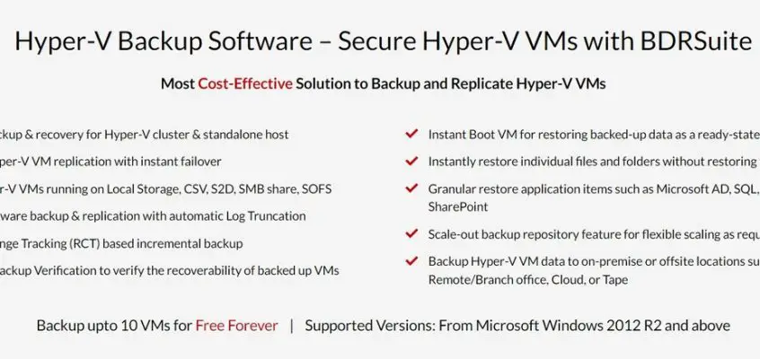 Hyper-V Backup and Replication guide