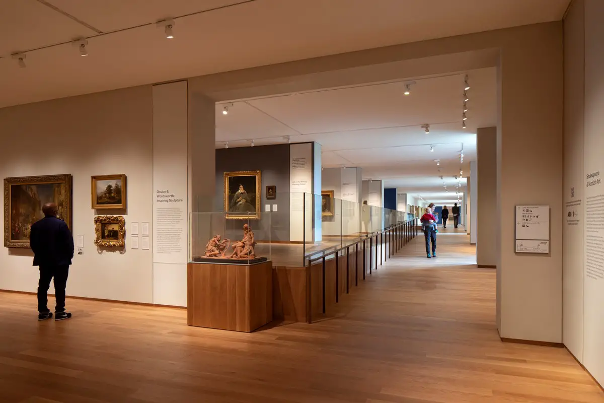 New Scottish galleries at the National, Edinburgh gallery interior design