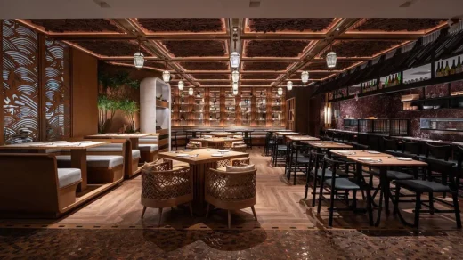 QUE Restaurant Kowloon, Hong Kong interior design