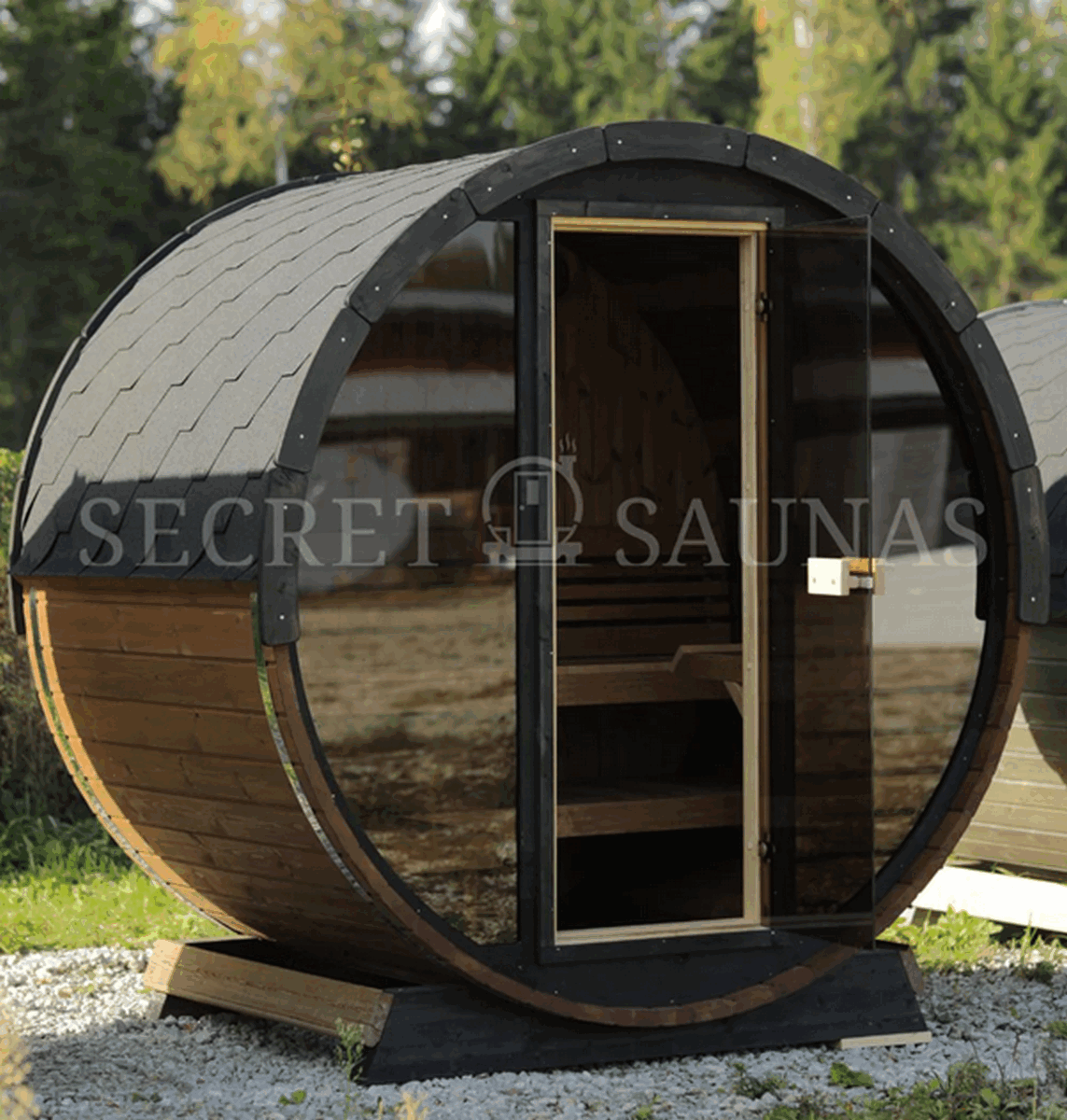 Barrel Saunas in Contemporary Garden Architecture