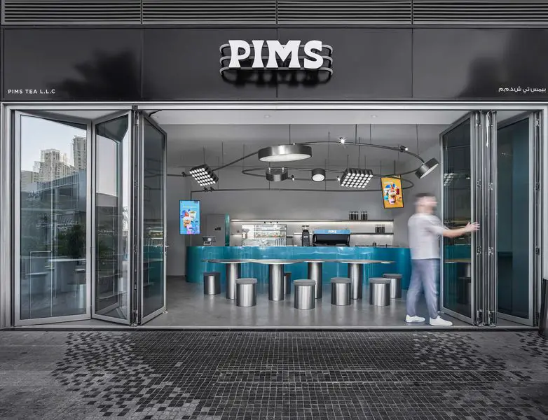 PIMS Tea Cafe Dubai, UAE interior design