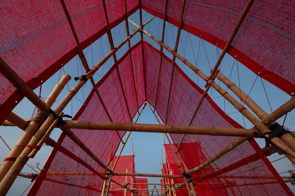Angsila Oyster Scaffolding Pavilion Thailand