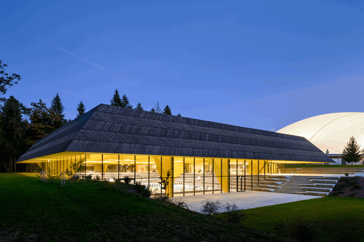 Slovenian leisure facility design by Enota architects studio