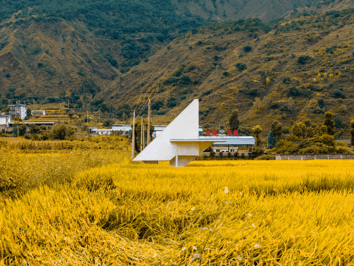 Concrete Pavilion Yunnan China