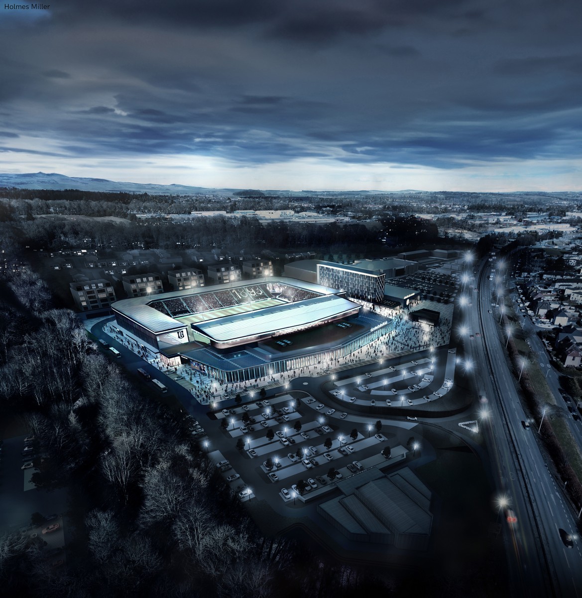 New Dundee FC stadium building