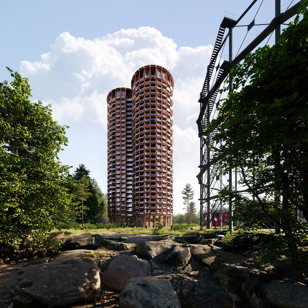 Stadsljus Stockholm residential tower building
